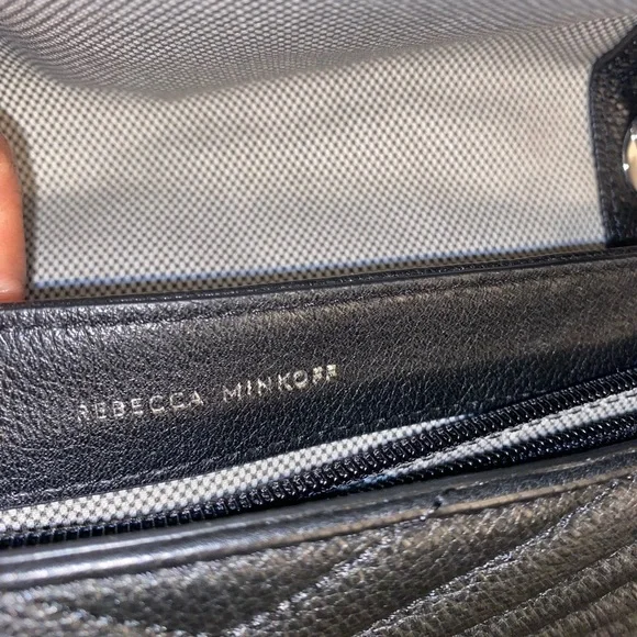 Rebecca Minkoff black leather quilted bag - Picture 7 of 15